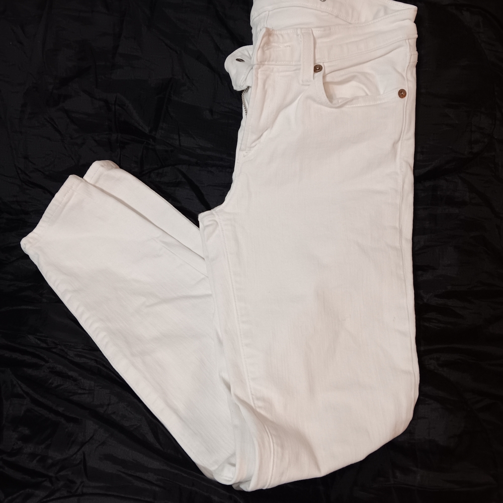 J. Crew Women's Straight Leg Jeans - White
